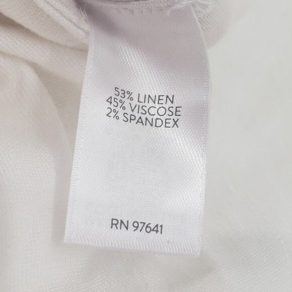 J JILL Linen Blend Stretch Waist Pants Womens Size Extra Small XS - Picture 4 of 4